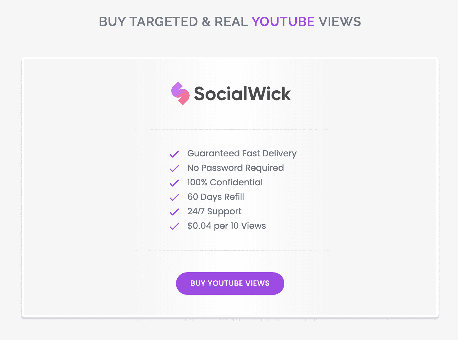 BUY TARGETED & REAL YOUTUBE VIEWS